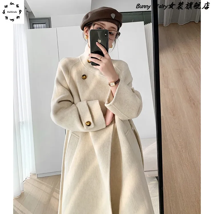 潮流双面精致呢大衣女2025年秋冬新款时尚高端系列双面精致外套