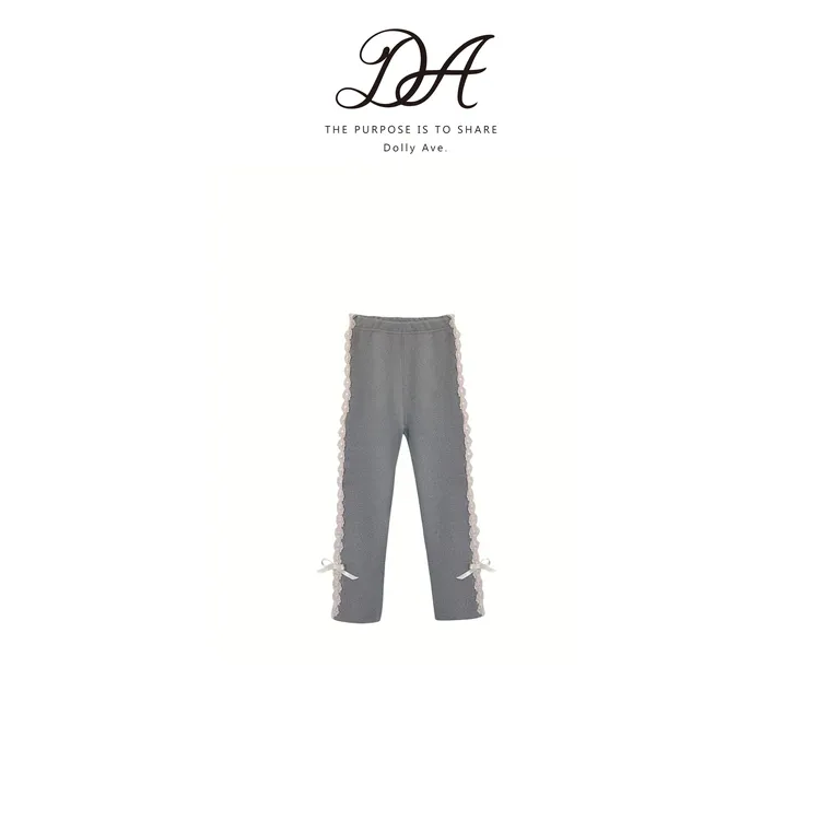 Dolly Ave「少女系列」高弹舒适手工蕾丝立体花边百搭女童打底裤