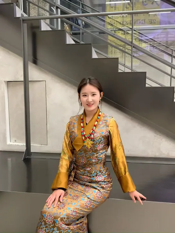 藏式西藏服博拉假两件复古民族风气质红色网红时尚连衣裙