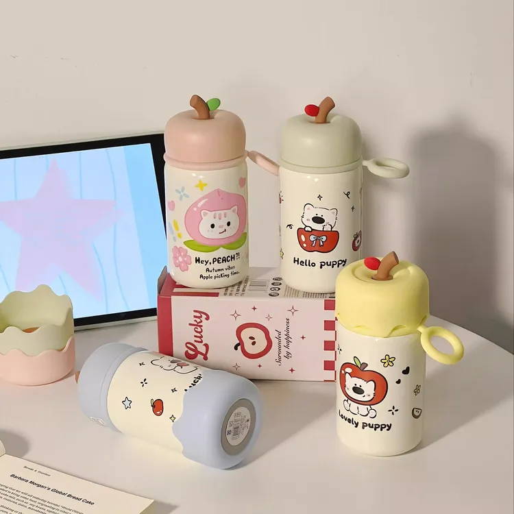 可爱小巧保温杯女生高颜值2025新款学生不锈钢水杯直饮口袋杯