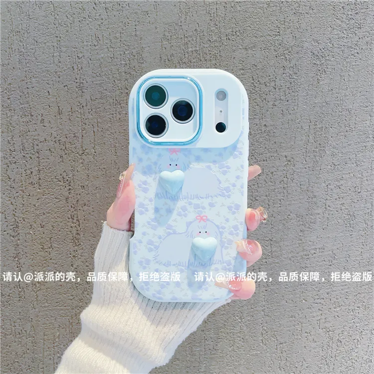 金属小胖妹适用苹果17/iPhone/华为荣耀/VIVO/OPPO/小米手机壳潮