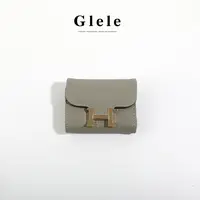 Glele私服「H荔枝纹卡包」小巧精致高档H扣荔枝纹零钱包