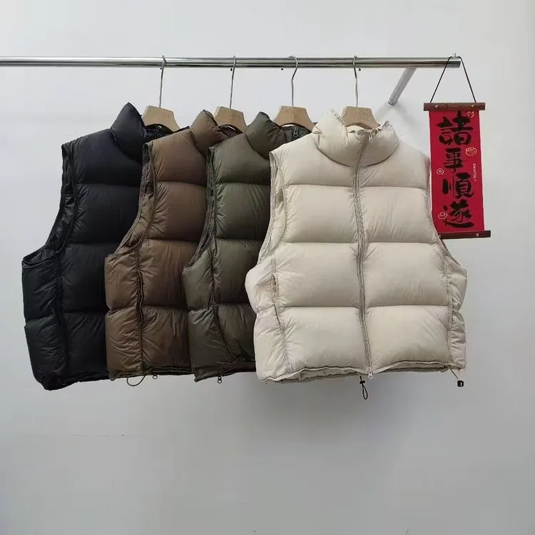 正品羽绒马甲女爆款2025新款时尚短款加厚面包服立领背心秋冬外穿