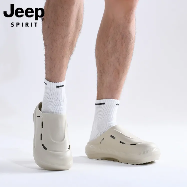 JEEP SPIRIT吉普勃肯鞋防滑休闲沙滩包头拖软底夏季情侣潮流