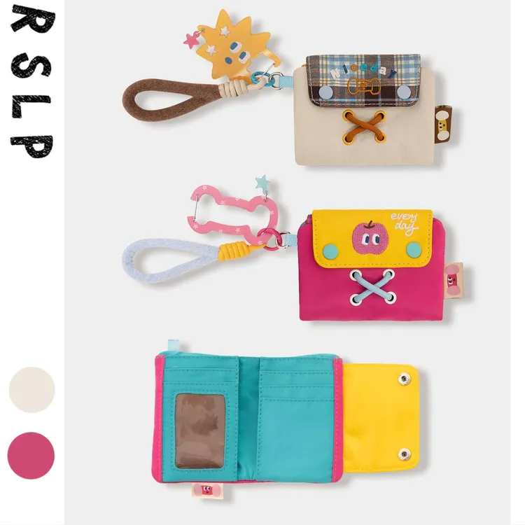 若素良品原创新款可爱短款多卡位功能证件钞票零钱收纳包随身轻便