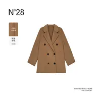【小小莎专属】N°28山羊绒毛呢外套2024秋冬百搭双面呢大衣8352D865