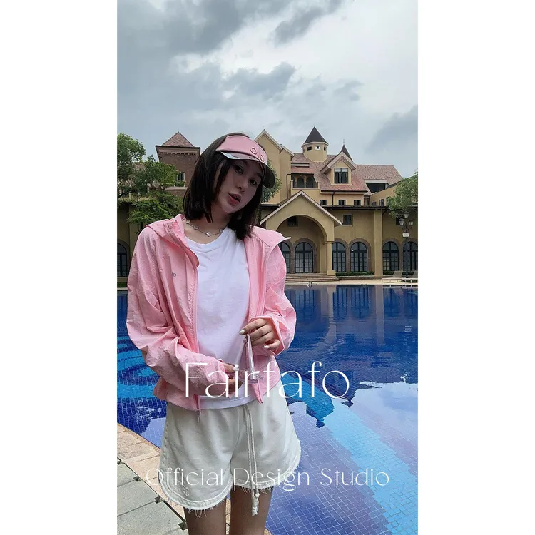 【简逸风连帽外套】夏季新款爆款时尚洋气高品质防晒外套WTBL55147