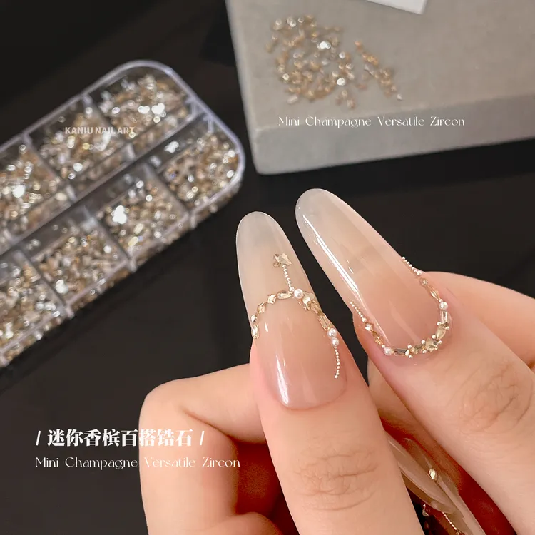 kaniu/卡妞卡妞混装平底异形钻超闪菱形水滴马眼高透迷你饰品钻