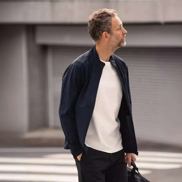 【总裁衣柜】领航员系列春夏外套男士立领休闲通勤轻量化夹克7568