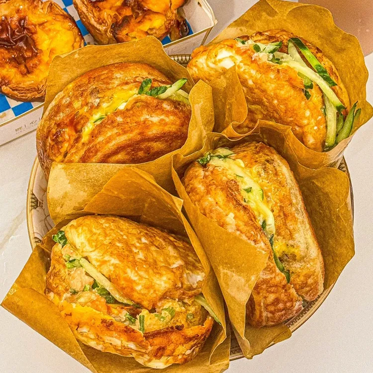 【顺丰直发】鸡蛋汉堡早餐营养速食加热懒人汉堡包夹心馅饼冷冻肉饼