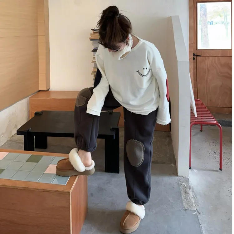 SEVENFUOO-【贴布笑脸】卫衣