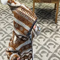25秋冬新款  西木森林风精灵帽糕糕毛