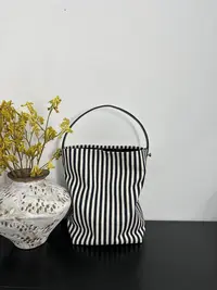 【慕懿时袋】2025夏新款女包高级感条纹手提包时尚质感单肩包