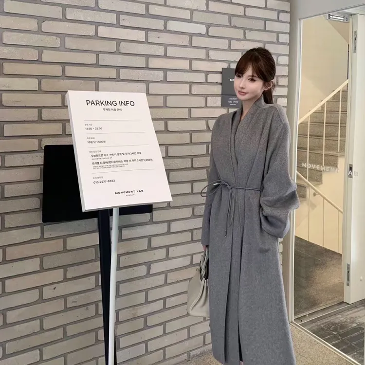 南油熹越孤品【no退no换】25.9-69.9秋冬复古设计感长款风衣外套