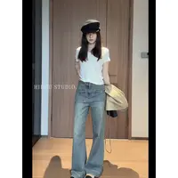 【痘痘私服】|【小香5号】复古小香链条金扣牛仔裤