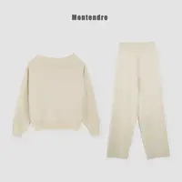 【套了就走】MonTendre 秋季新款休闲运动风时尚宽松极简风纯色套装