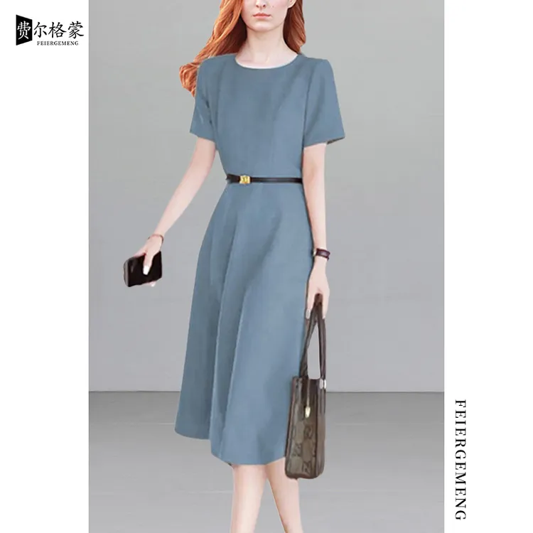 费尔格蒙夏季连衣裙长裙2025年新款上档次夏季中长款裙子漂亮显瘦