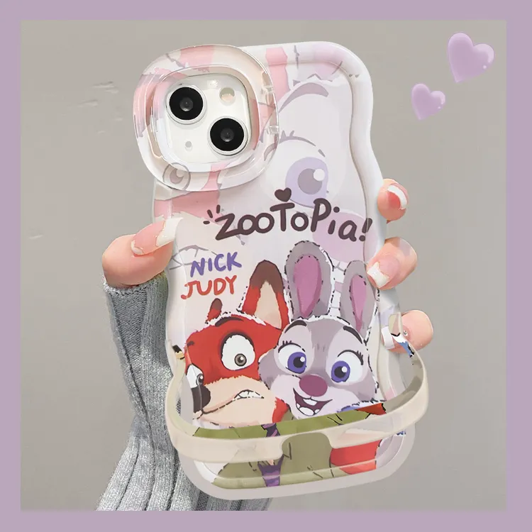 尼克朱迪适用苹果17华为vivo/oppo小米17iPhone16PRO双支架手机壳