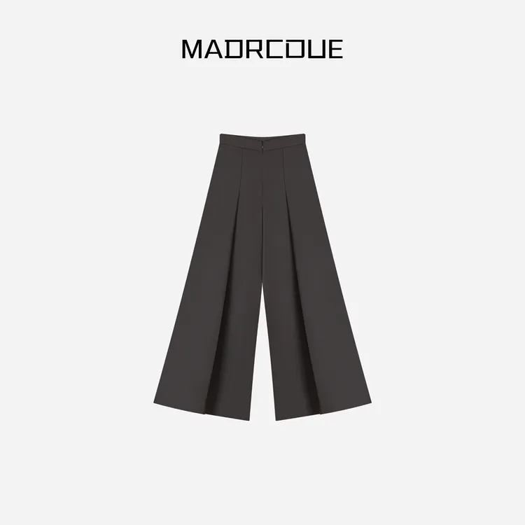 MADRCOUE ”M腰“高腰简约气质阔腿显瘦长裤662026