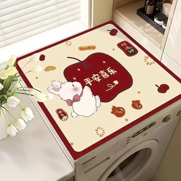 盖垫防晒硅藻泥盖布冰箱防尘罩套垫布防尘垫子床头柜遮盖布