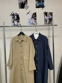 『雨美 Show』600889气质大口袋后开叉风衣