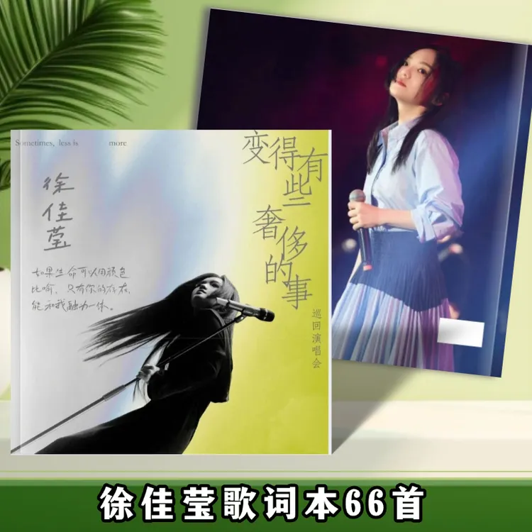 徐佳莹歌词本66首相册演唱会纪念册写真海报周边应援礼品定制礼物