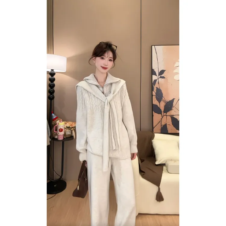 时尚套装秋冬秋季休闲风时尚套装休闲韩系风春秋慵懒风