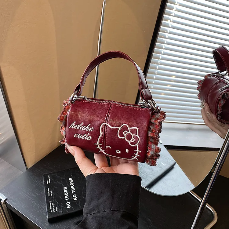 可爱儿童包包2025新款秋冬时尚女孩手提枕头包洋气女童宝宝斜挎包