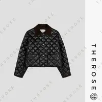 之柔【万圣之夜】西班牙进口无涂鹅绒短款外套秋冬保暖菱形格羽绒服