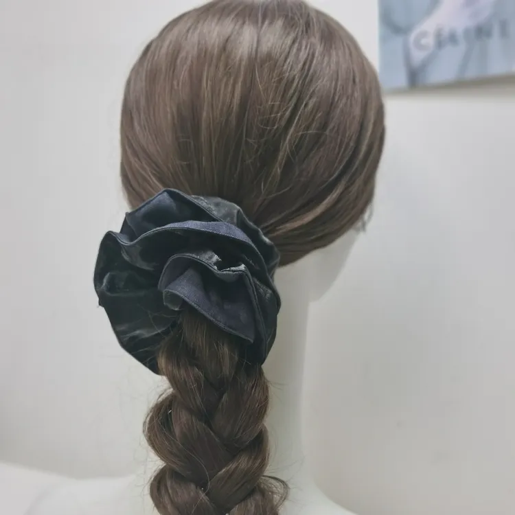 设计师家AB面双层中发圈大肠圈暗色系高级感极简弹力可（产品无）