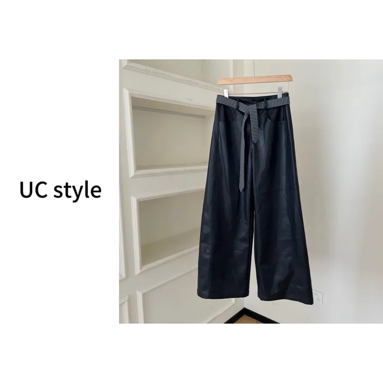 【UCSTYLE】A8996’线谱篇章‘系腰带皮裤主播穿常规S码