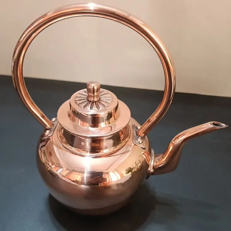 紫铜手工酒壶纯手工锻打工艺家用加厚