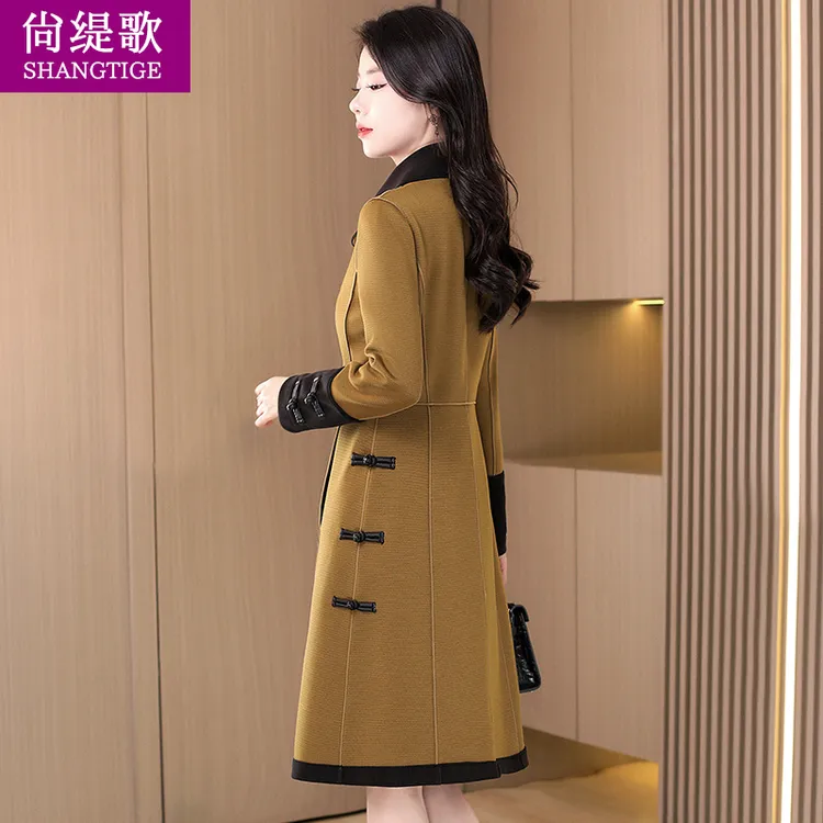 【尚缇歌】品牌毛呢外套女2025新款秋冬高级感小个子妈妈中长款大衣