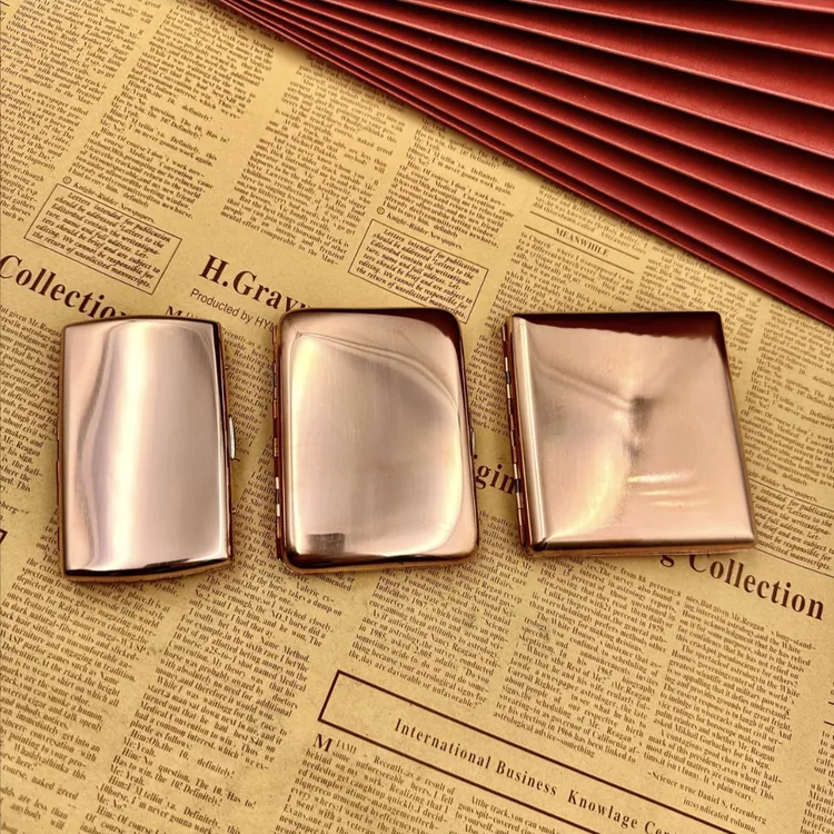 双枪紫铜烟盒12支16支20支（粗支用）