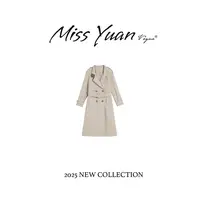 M.Y媛总 秋季新款小众设计外套女轻奢休闲百搭收腰风衣1LY3152Q