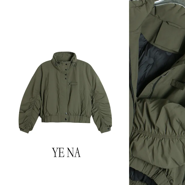 欧韩冬季新款设计师小个子显瘦冬季休闲立领抗风冬季羽绒服SY770