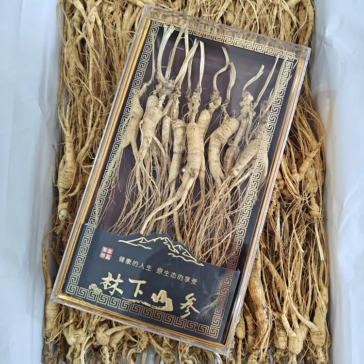 长白山高龄林下参 产地直发 泡水人参煲汤人参 礼盒装