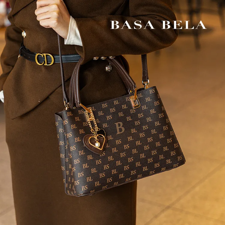 BASA BELA/芭莎貝拉新款轻奢手提包单肩女包经典时尚斜挎百搭包包