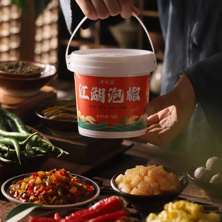 四川江湖泡椒酱正宗江湖菜商用调料家用川菜鸡杂泡椒酱免洗免切