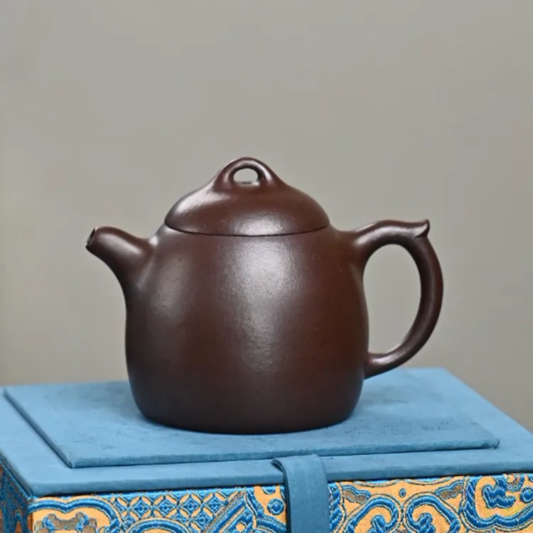 玉颐阁宜兴紫砂壶纯手工茶壶泡茶名家原矿底槽清柴烧秦权壶190cc