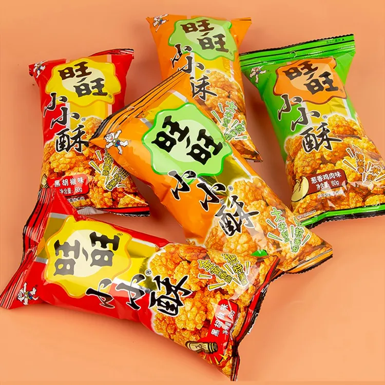 旺旺小小旺仔60g原味大包18g解馋香味黑胡椒味酥葱休闲小包小零食