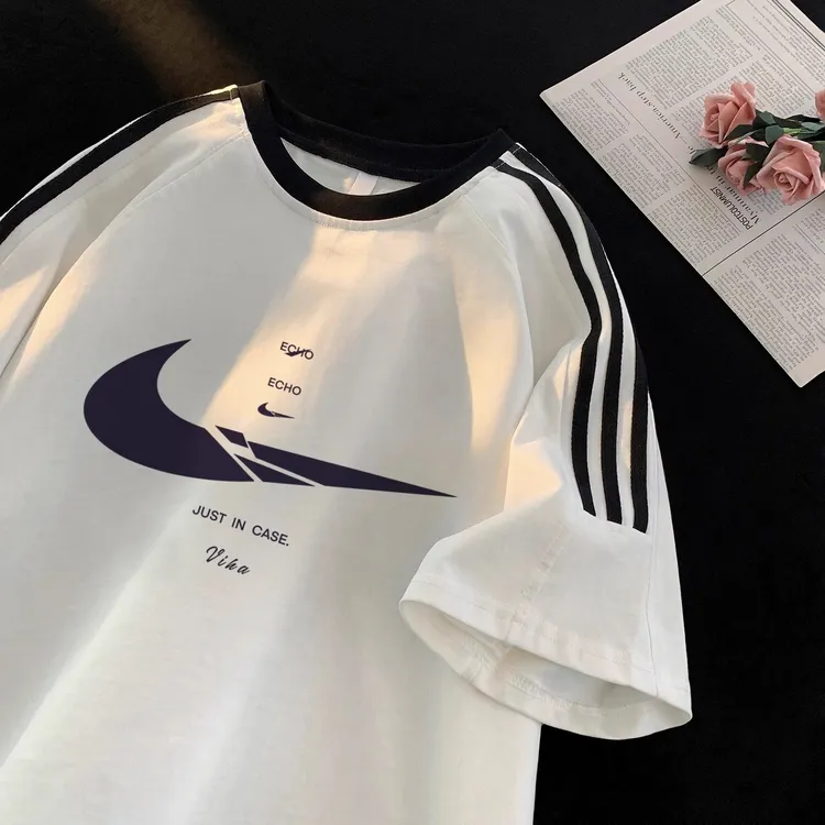 男童短袖t恤夏装2025新款男孩夏季半袖体恤上衣服大童痞帅儿童装8