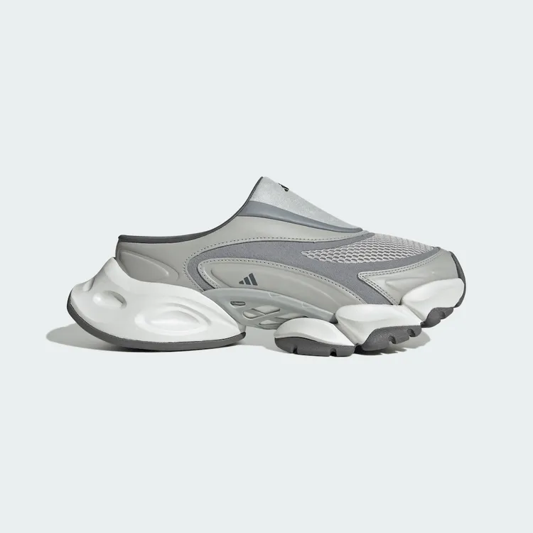 【滔搏联动】adidas阿迪达斯中性XLG RUNNER灰色穆勒拖鞋JS4586
