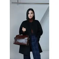【妙妙精选】HUANGNAJI秋冬圆领包扣时尚气质设计感大衣1709