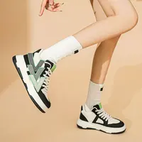 SA23D54394高厚底鞋时尚舒适女休闲鞋潮流低跟百搭女板鞋超软