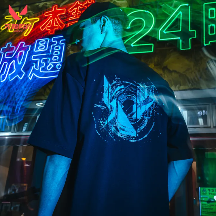 Valorant无畏契约x FRAGMENT联名LOGO短袖T恤情侣印花游戏周边
