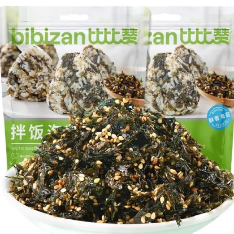 比比赞拌饭海苔碎250g即食芝麻紫菜寿司饭团辅助材料健康美味