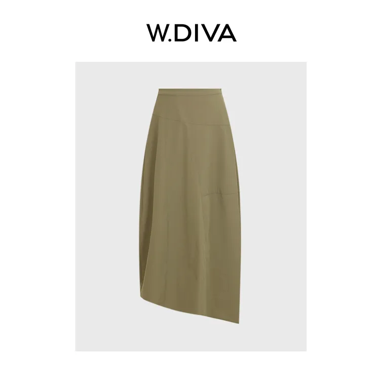 W.Diva【气球裙】自然舒适氛围感时尚立体剪裁茧型半裙女51K171799