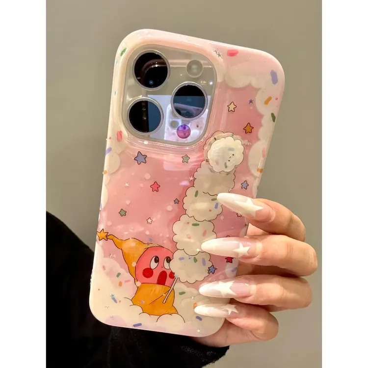 棉花星星小人适用苹果16promax手机壳iPhone15/14/13/12/xsmas/xr