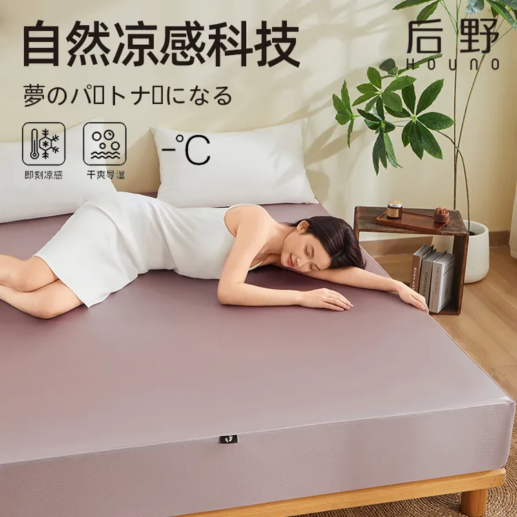 后野2025新款美肤水光床笠垫凉感软垫床罩保护套防滑 D